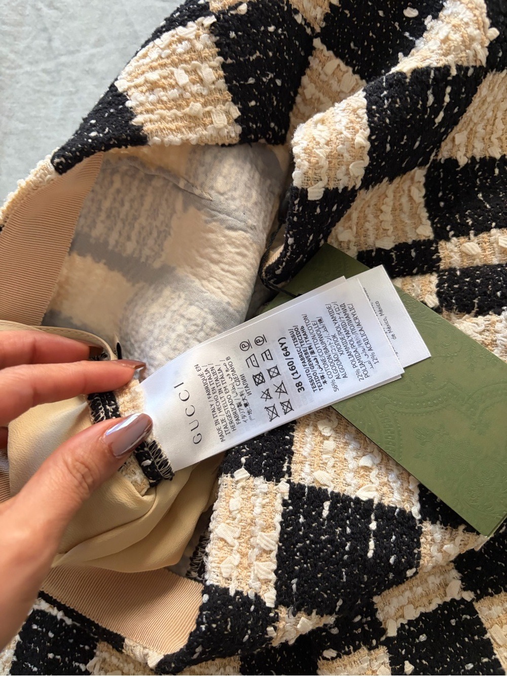 Gucci NWT Check Tweed Jacket & Ankle Pants Set IT 38 - Picture 7 of 7